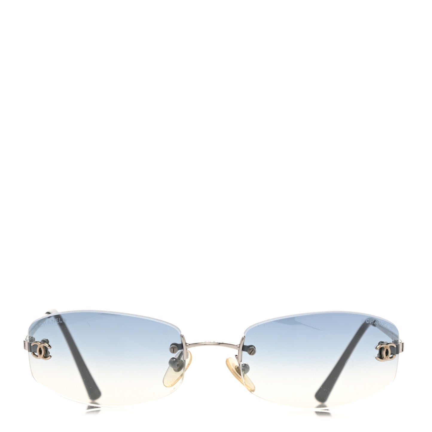 Metal Frameless Sunglasses 4002 Blue