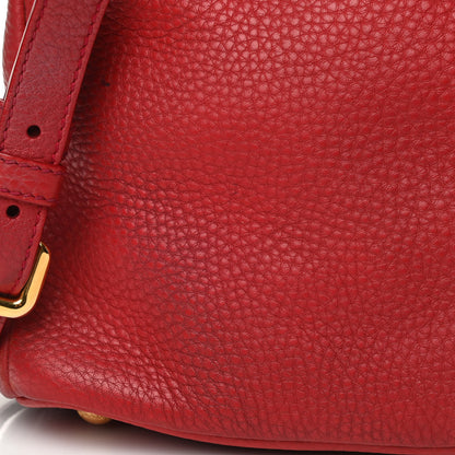 Prada Vitello Daino Tote Rosso 17 of 19