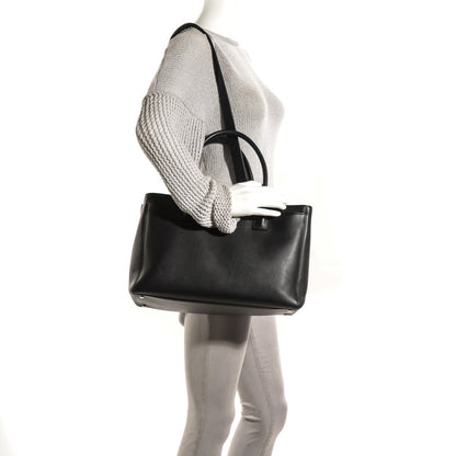 Chanel Calfskin Cerf Executive Shopper Tote Black 2 of 8