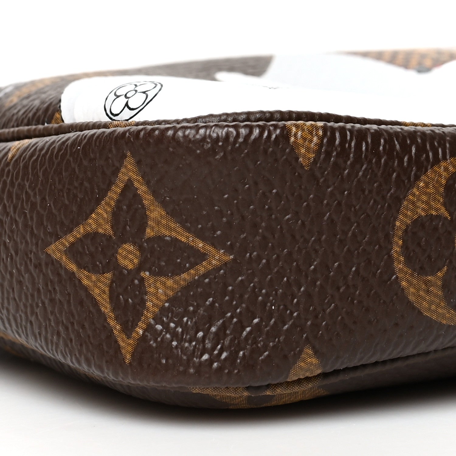 Louis Vuitton Monogram 2019 Christmas Animation Mini Courchevel Pochette Accessories Fuchsia 8 of 9