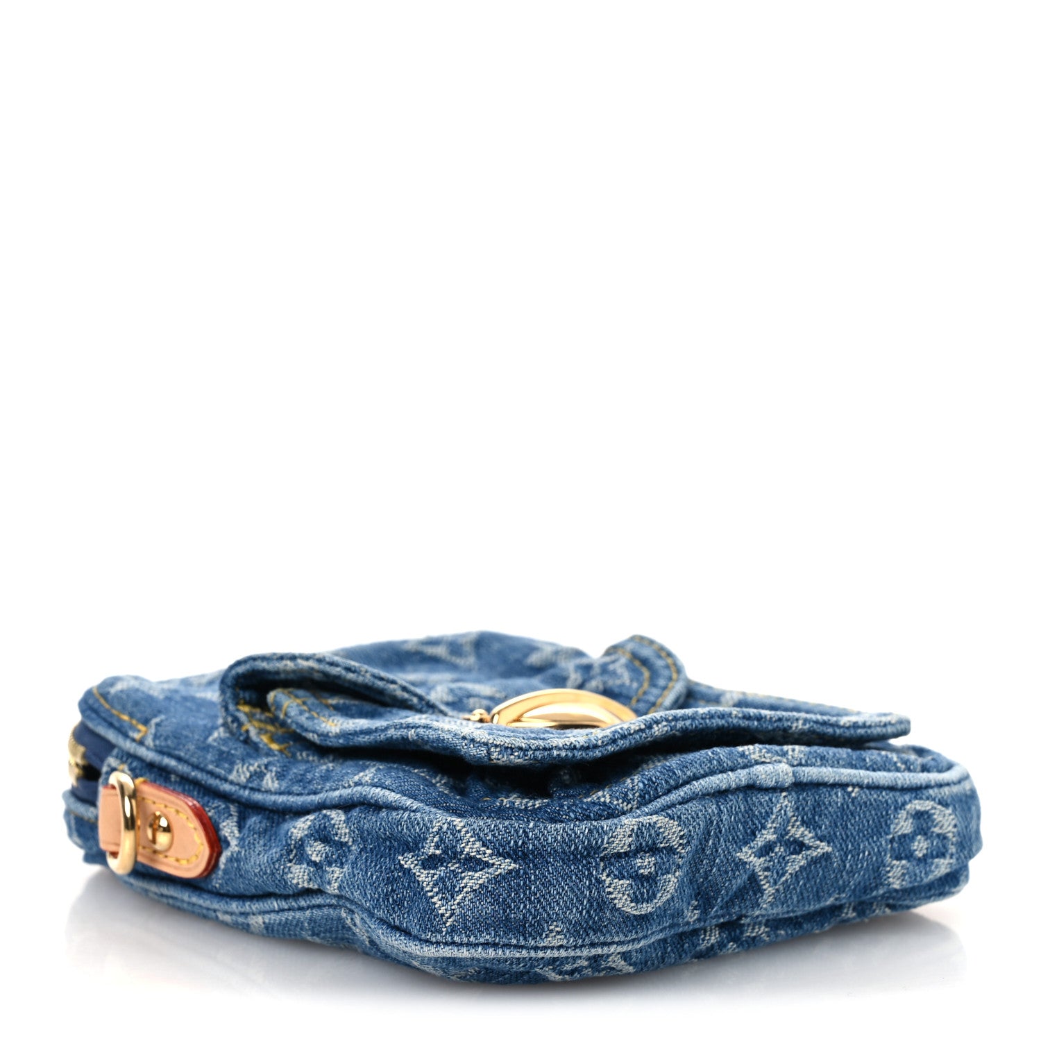 Louis Vuitton Denim Fairfax Pochette Blue 4 of 9