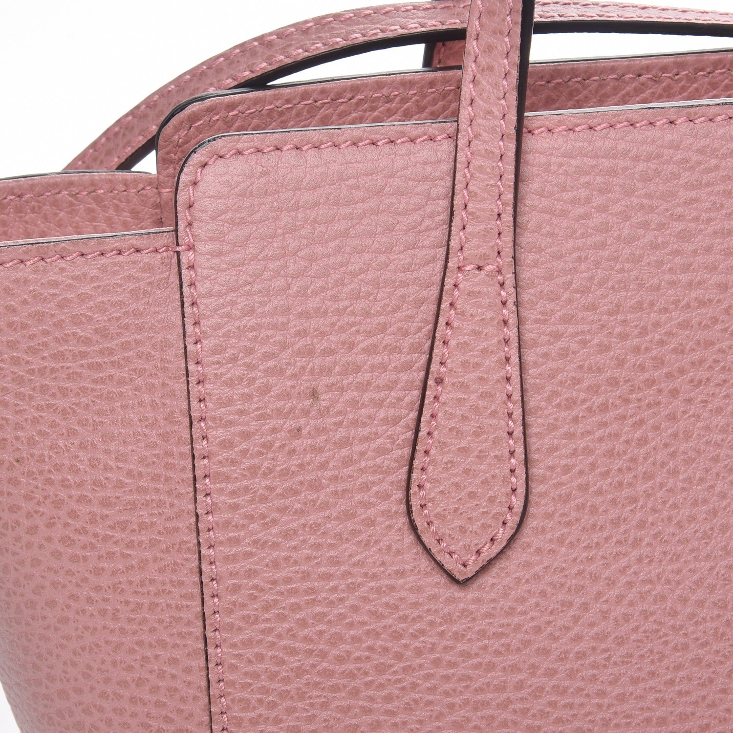 Gucci Dollar Calfskin Mini Swing Top Handle Bag Soft Pink 8 of 8