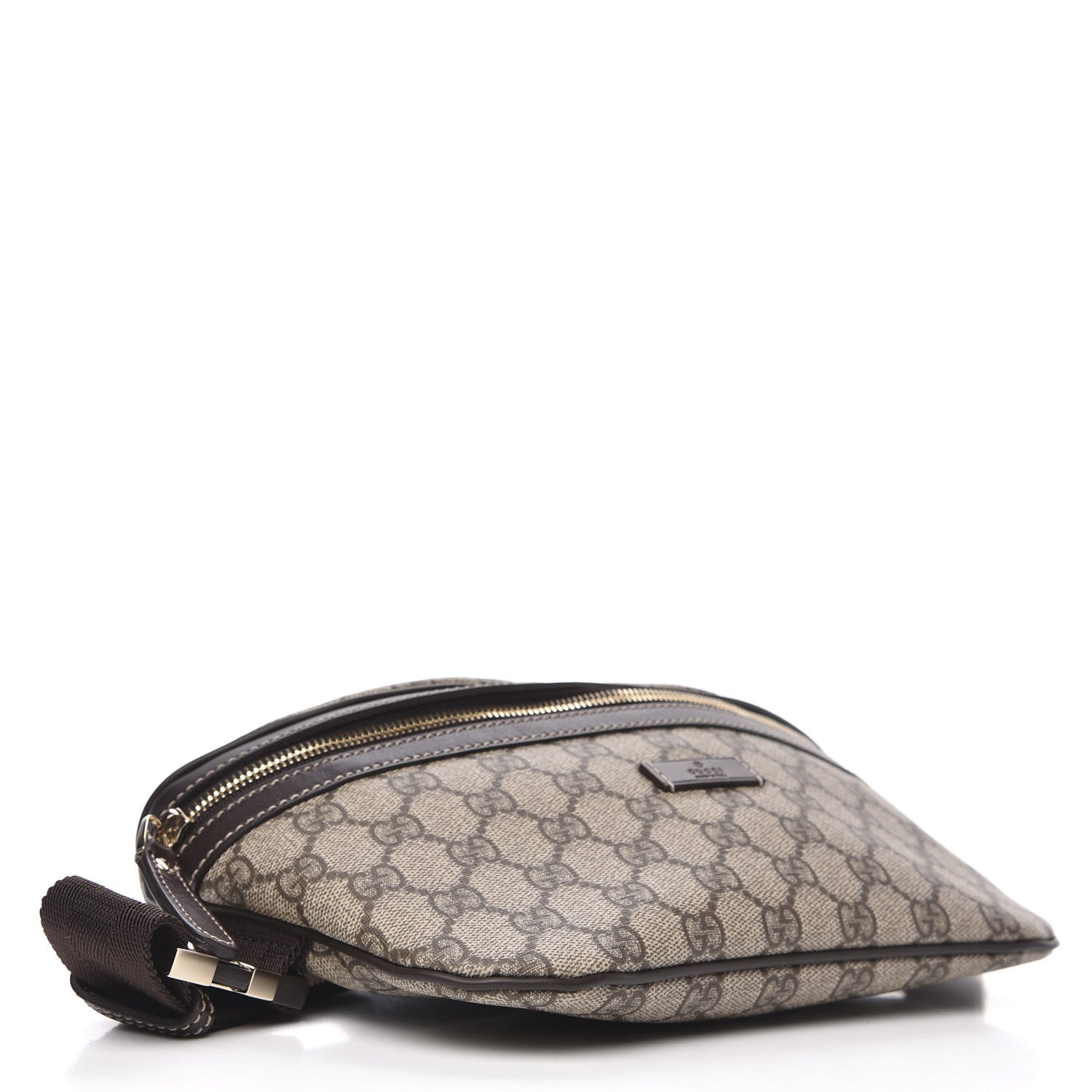 Gucci GG Supreme Monogram Belt Bag Dark Brown 4 of 10