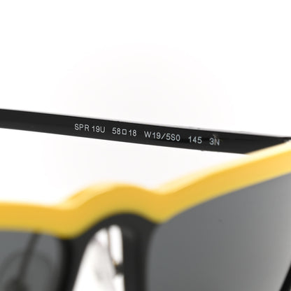 Prada Catwalk Sunglasses SPR 19U Black Yellow 6 of 7