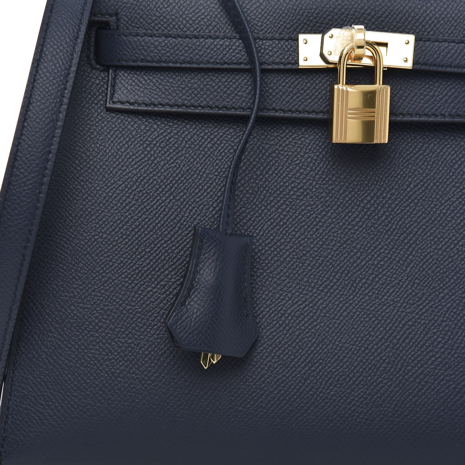 Hermes Epsom Kelly Sellier 25 Bleu Indigo 8 of 15