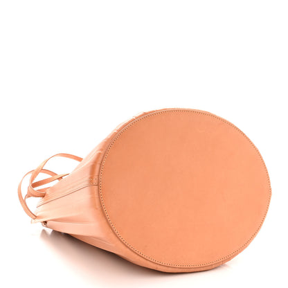 Mansur Gavriel Vegetable Tanned Calfskin Pleated Bucket Bag Camello 3 of 10