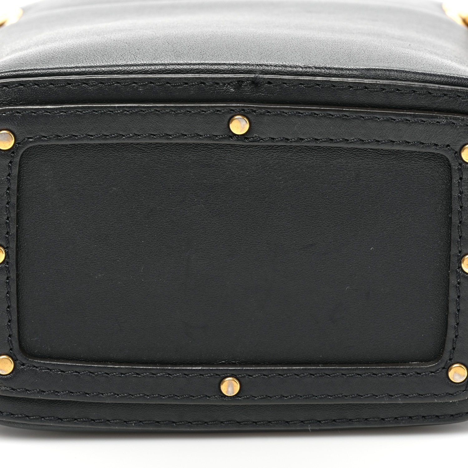 Chloe Smooth Calfskin Logo Mini Roy Bucket Bag Full Blue 11 of 11