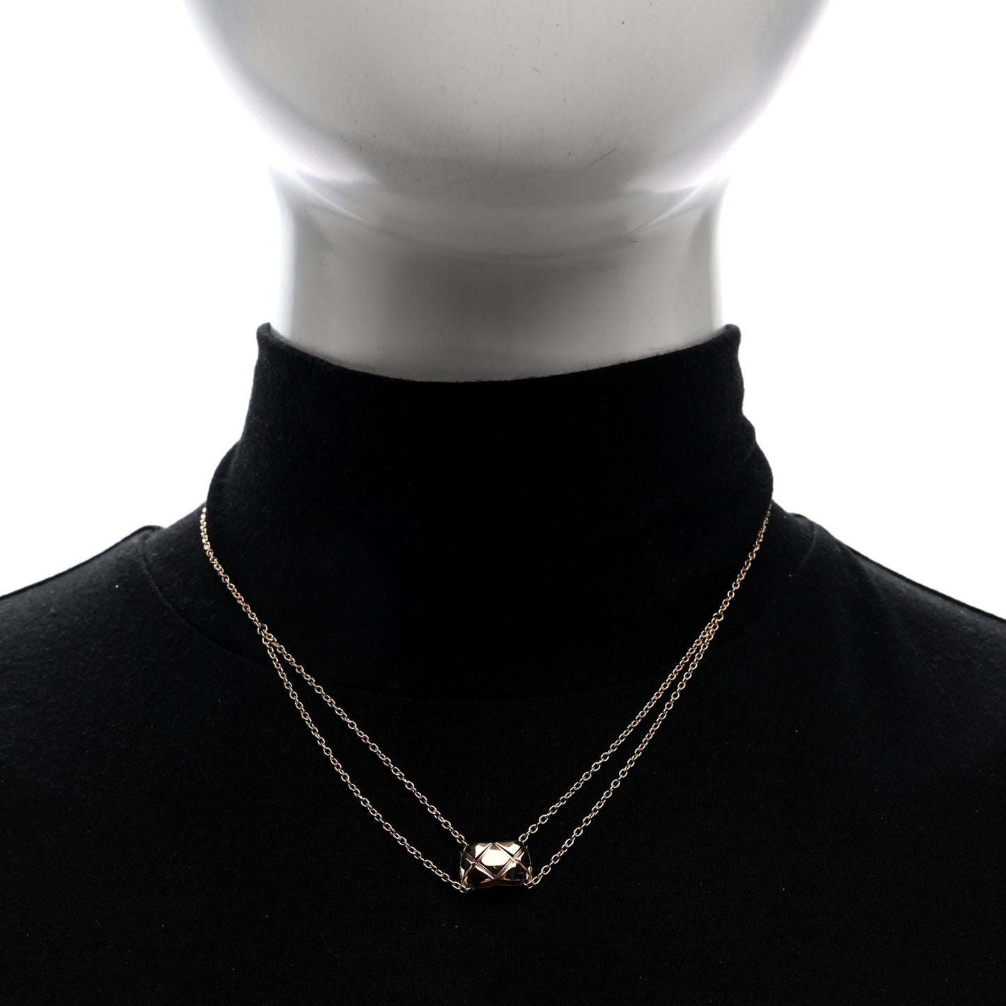18K Beige Gold Coco Crush Pendant Necklace