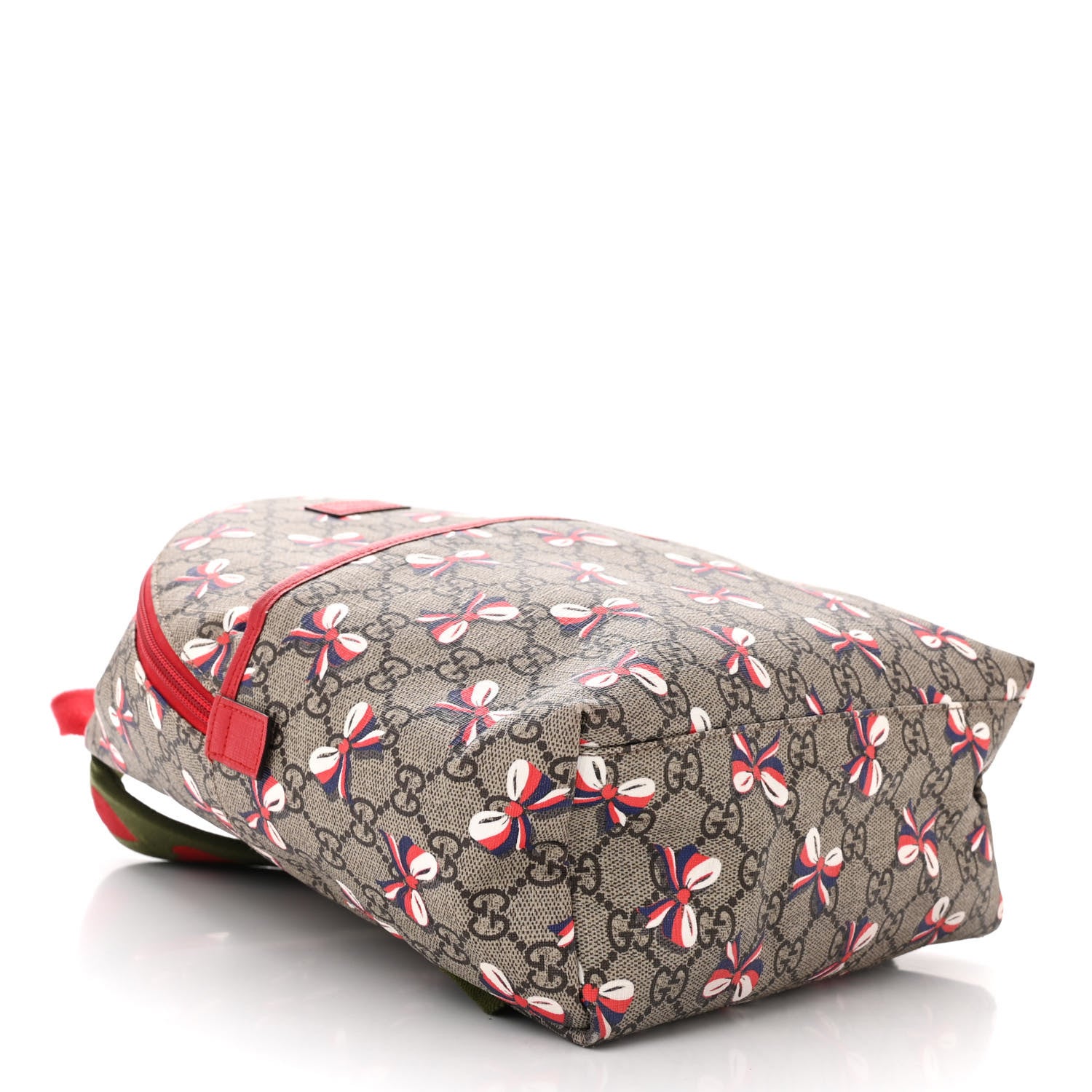 Gucci GG Supreme Monogram Sylvie Bow Print Childrens Backpack Red 4 of 10