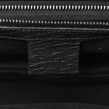 Gucci Monogram Horsebit Chain Flap Shoulder Bag Black 6 of 12