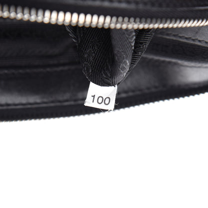 Prada Soft Calf Dome Sachel Black 10 of 11