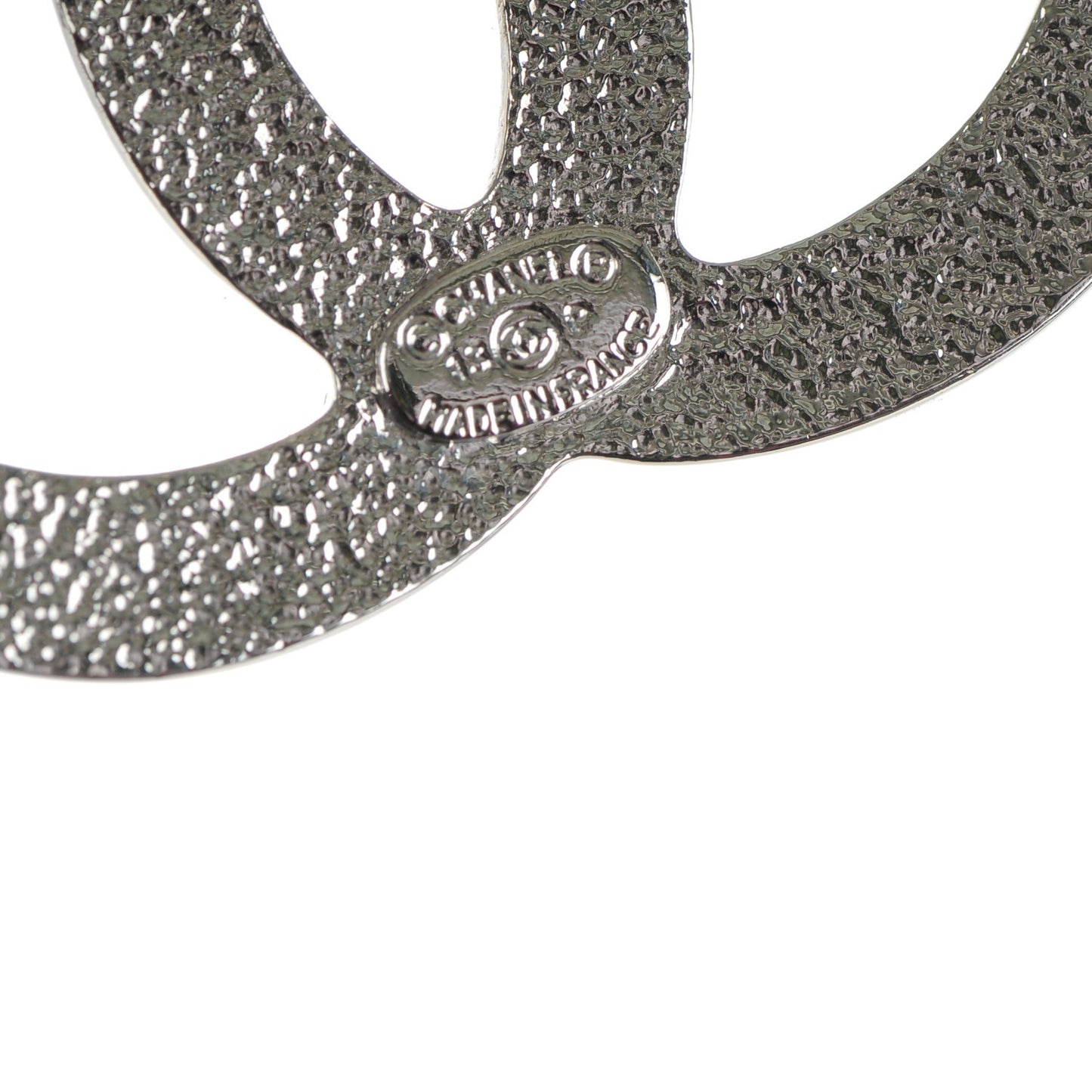 Crystal CC Brooch Silver