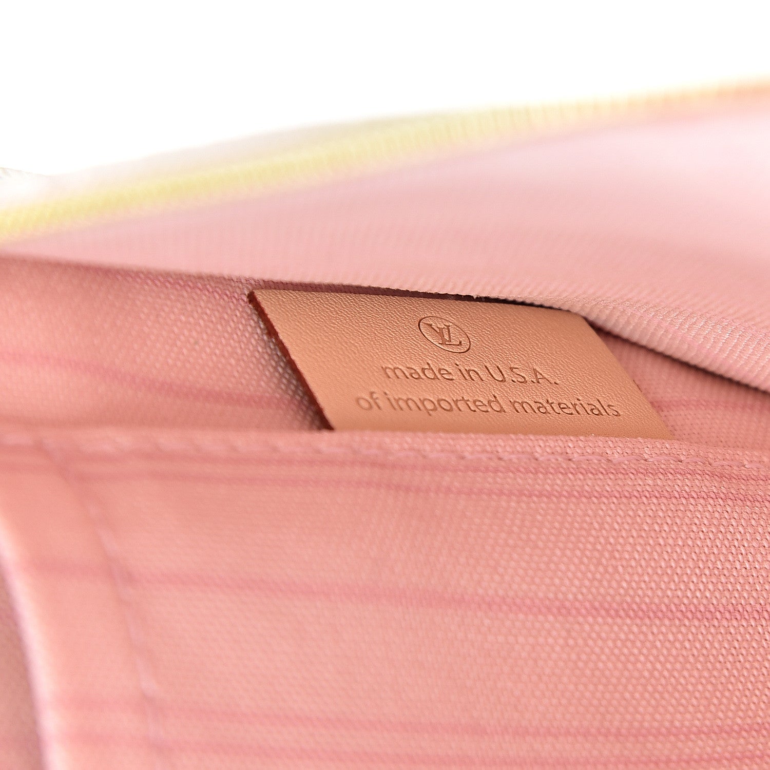 Louis Vuitton Damier Azur Neverfull MM GM Pochette Rose Ballerine 6 of 7