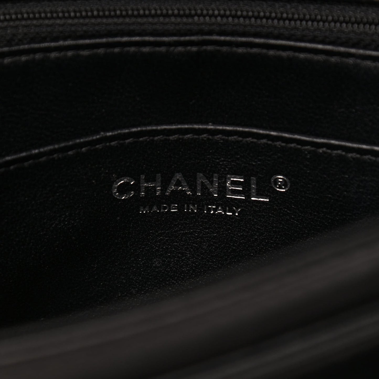 Lambskin Quilted Large Geometric Flap Black