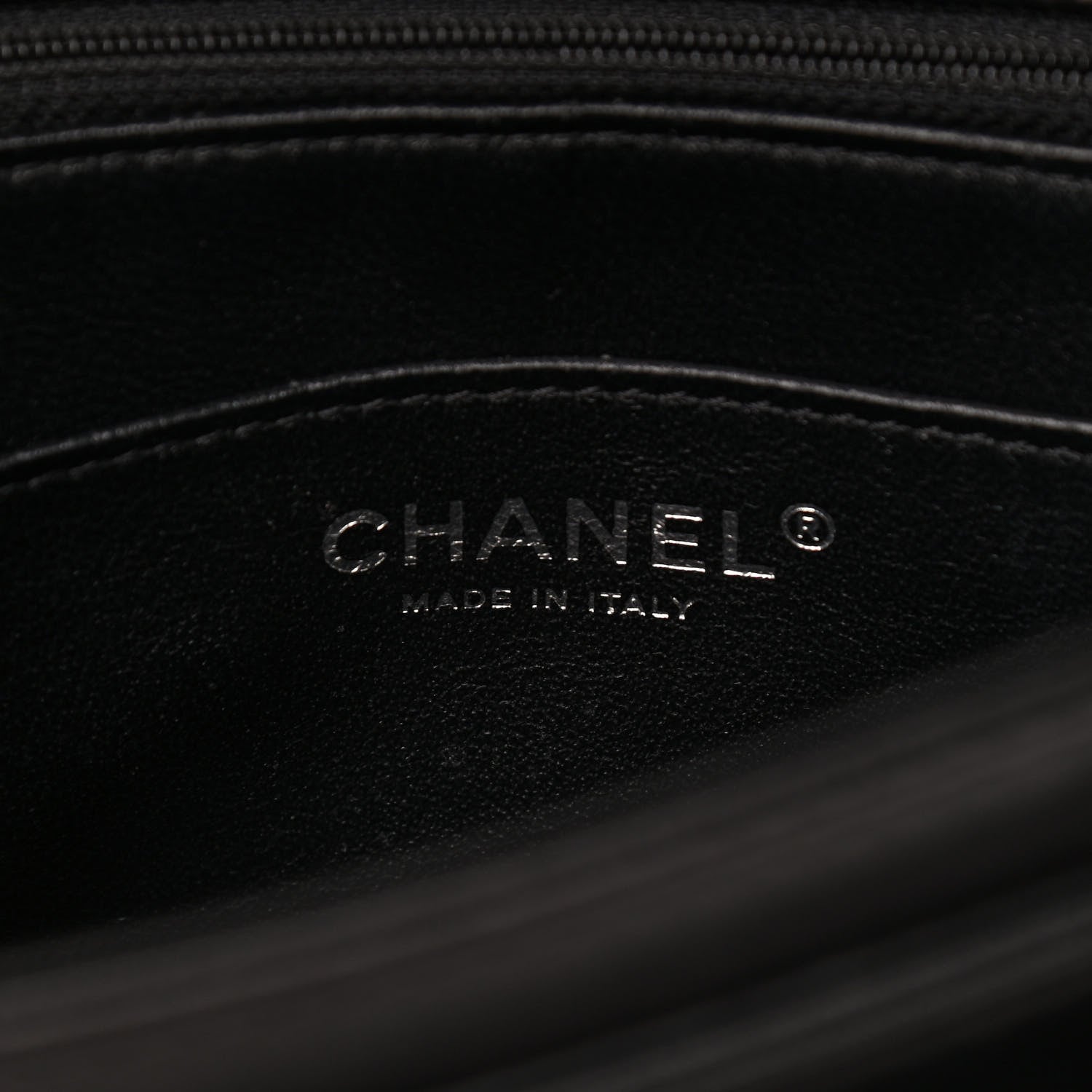 Chanel Lambskin Quilted Large Geometric Flap Black 6 of 11
