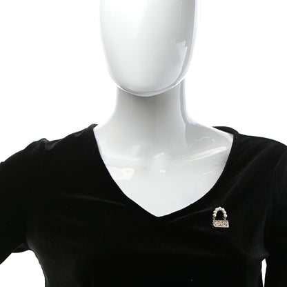 Chanel Pearl Quilted Flap Brooch Gold 2 of 5