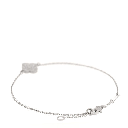 Van Cleef & Arpels 18K White Gold Diamond Sweet Alhambra Bracelet 2 of 3