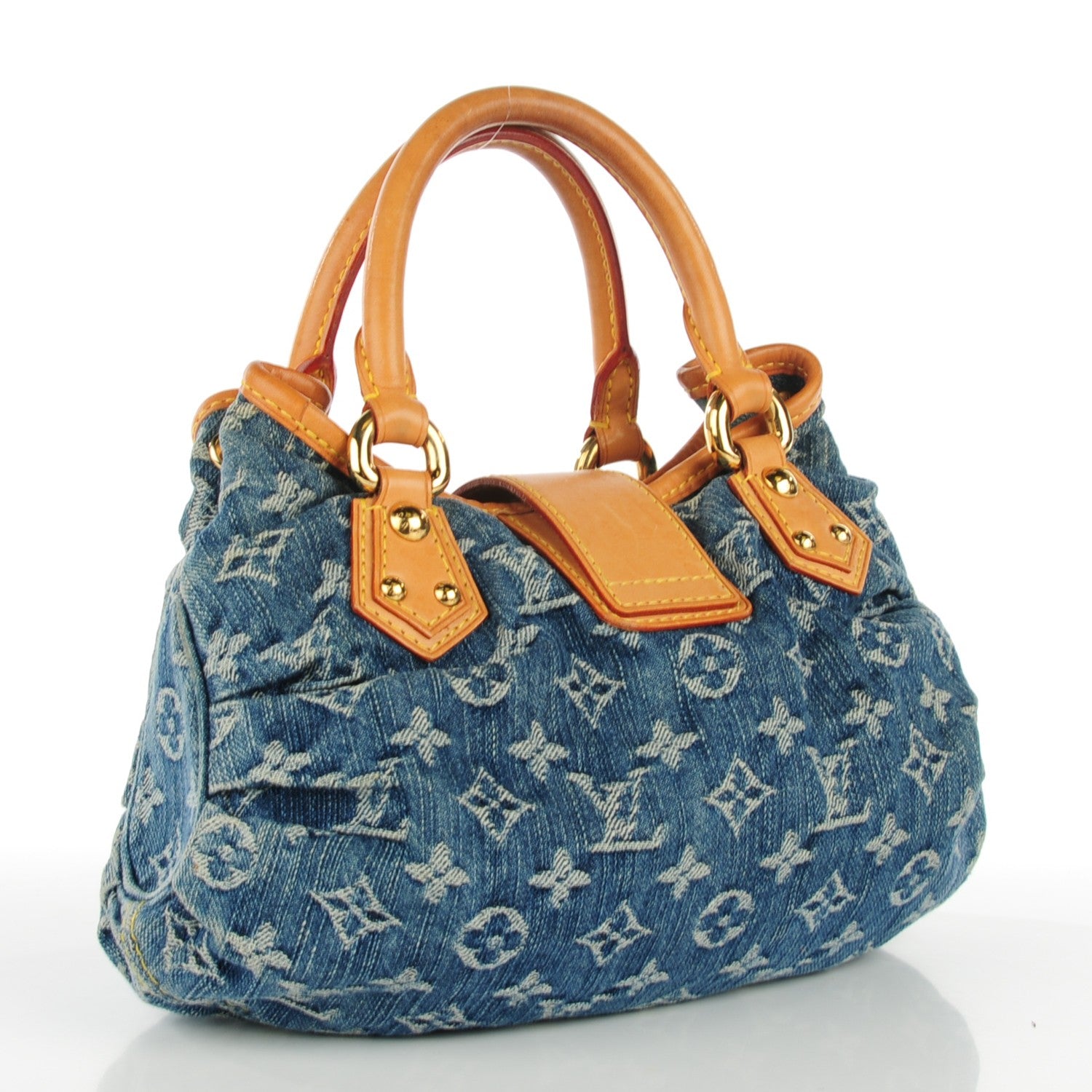 Louis Vuitton Monogram Denim Pleaty Blue 3 of 7
