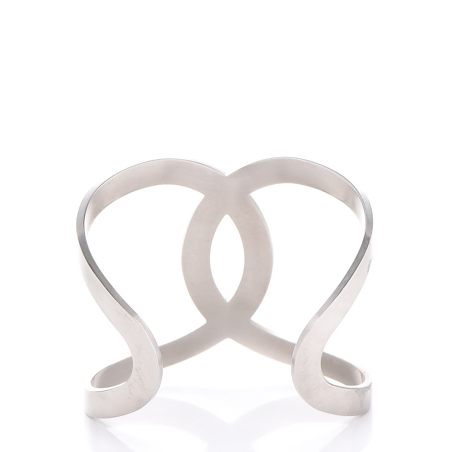 Chanel Metal CC Cuff Silver 3 of 6