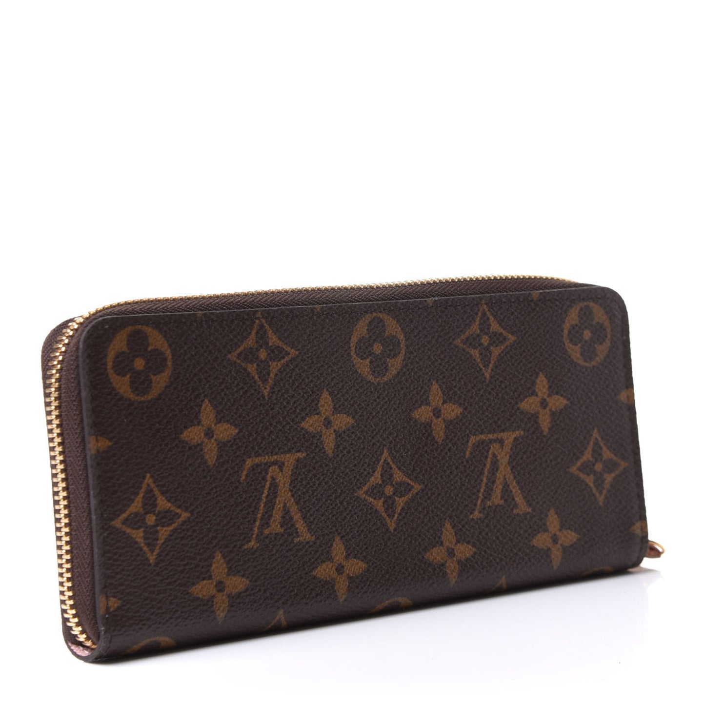 Monogram Clemence Wallet Rose Ballerine