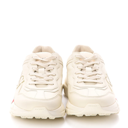 Gucci Calfskin Logo Womens Rhyton Sneakers 36 Ivory 2 of 7