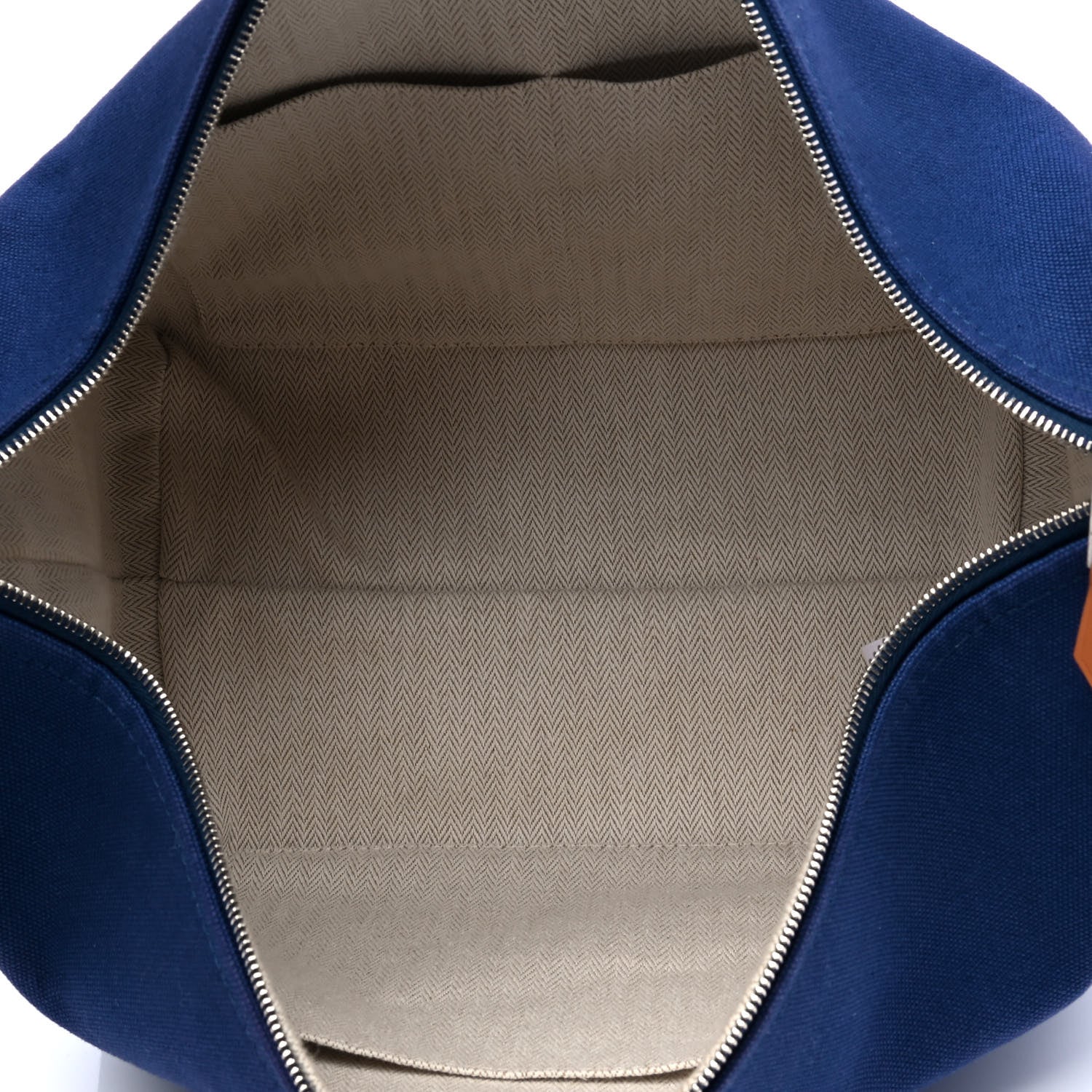 Hermes Canvas Large Bride-A-Brac Pouch Marine 3 of 5