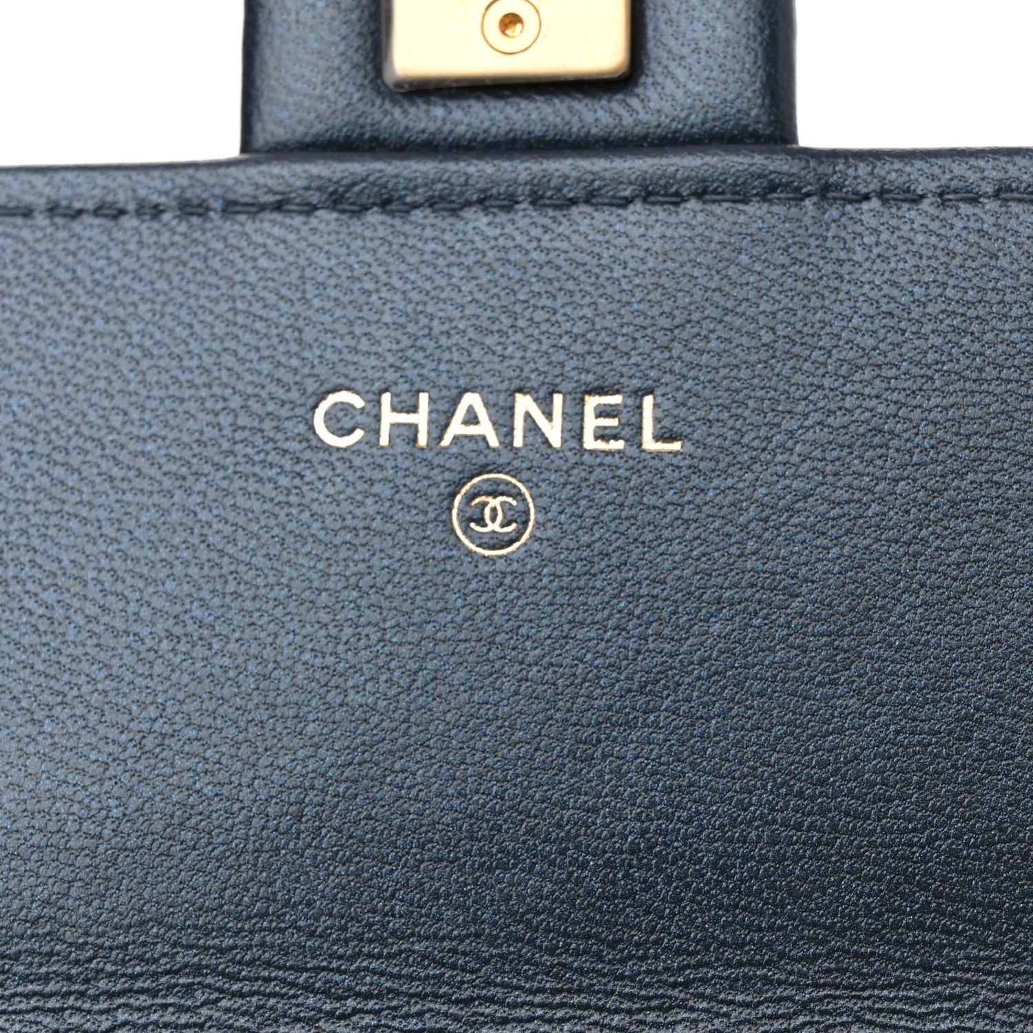 Chanel Goatskin Quilted Chic Pearls Clutch With Chain Navy 6 of 11