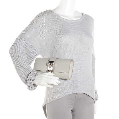 Hermes Tadelakt Medor Clutch 23 Gris Perle 2 of 10