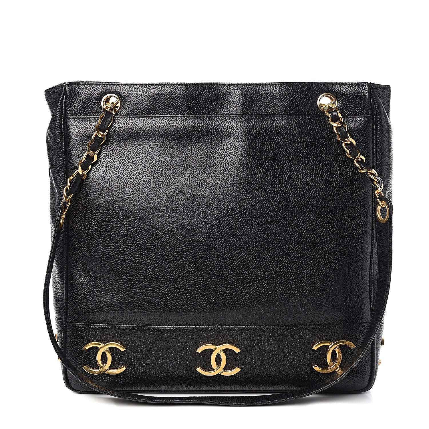 Chanel Caviar CC Shoulder Bag Black 1 of 12