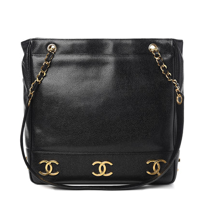 Chanel Caviar CC Shoulder Bag Black 1 of 12