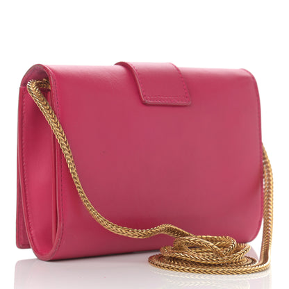 Saint Laurent Calfskin Small Classic Y Satchel Bag Fuchsia 3 of 15