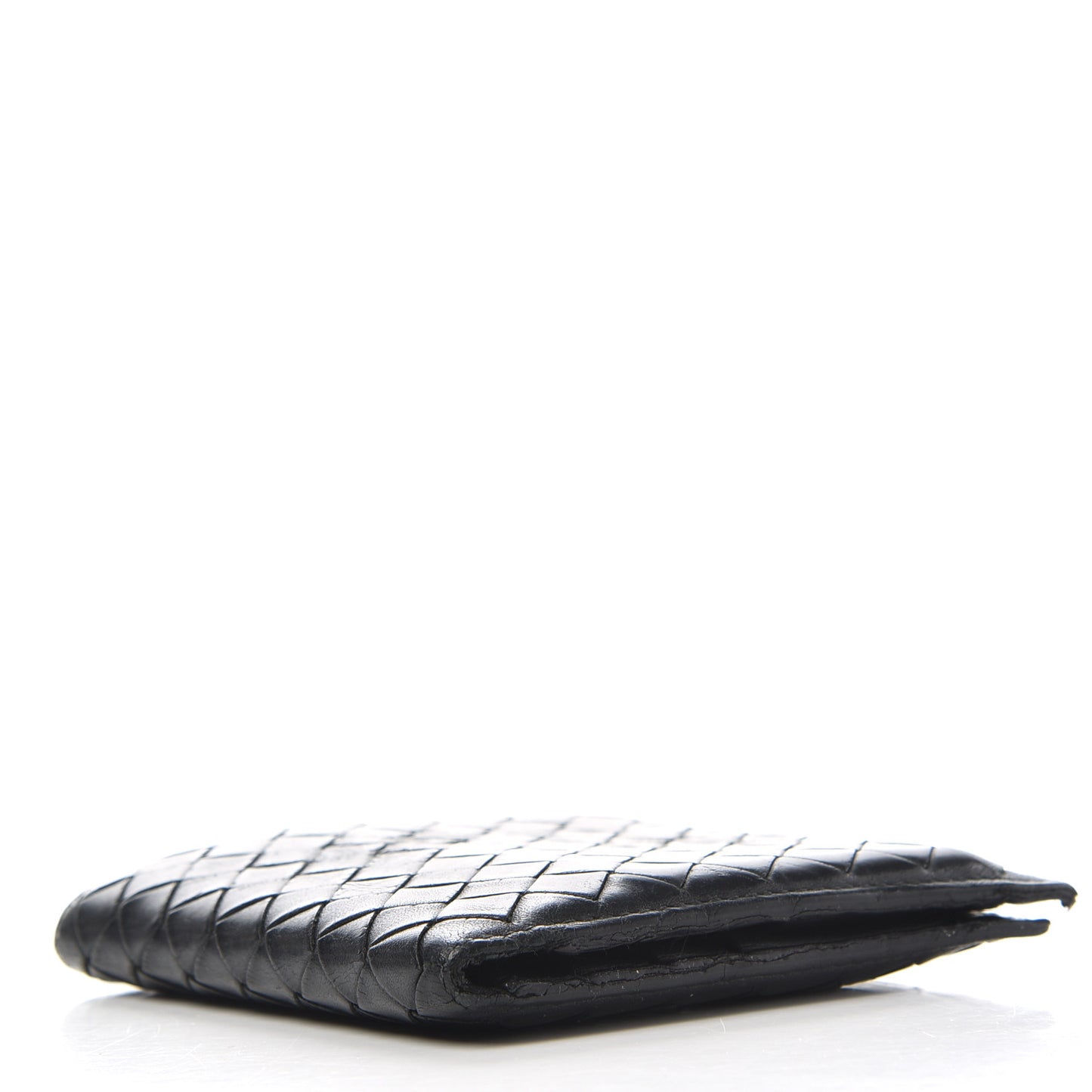 Nappa Intrecciato Bi-Fold Wallet Black