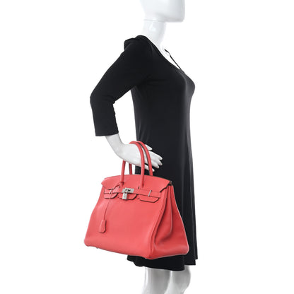 Hermes Togo Birkin 35 Rouge Pivoine 2 of 12