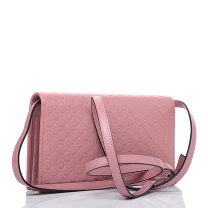 Gucci Microguccissima Crossbody Wallet Soft Pink 3 of 10
