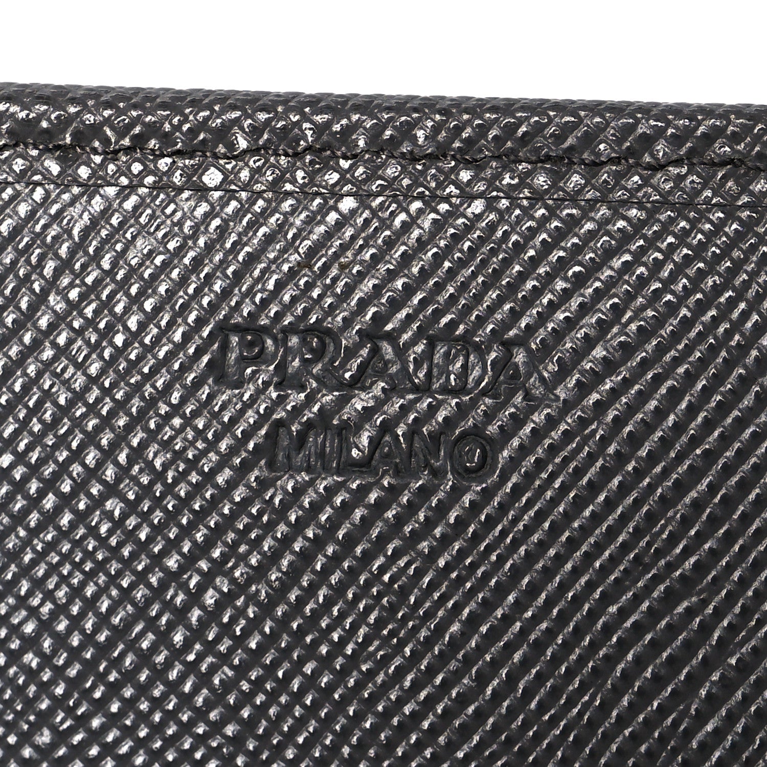 Prada Saffiano Fiocco Bow Continental Wallet Grey 7 of 10