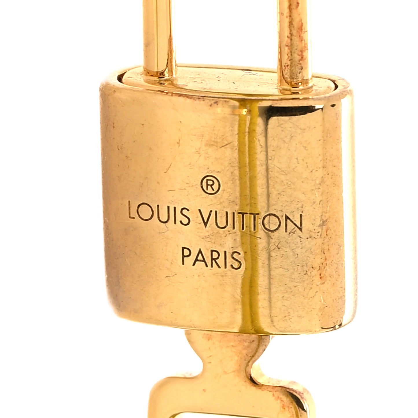 Calfskin LV Padlock Bracelet Green