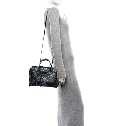 Balenciaga Agneau Graffiti Papier A6 Zip Around Tote Black White 2 of 11