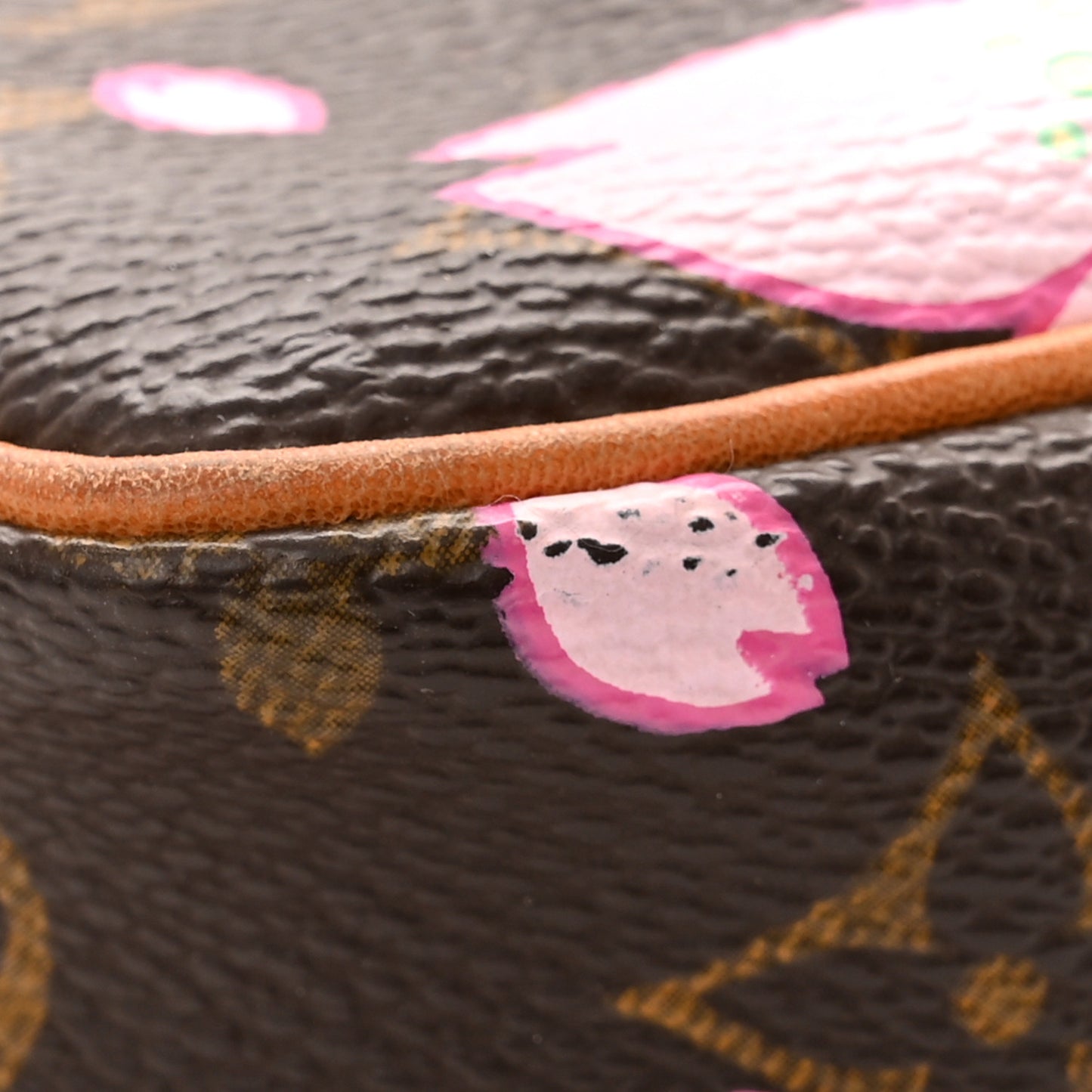 Monogram Cherry Blossom Pochette Accessories Brown