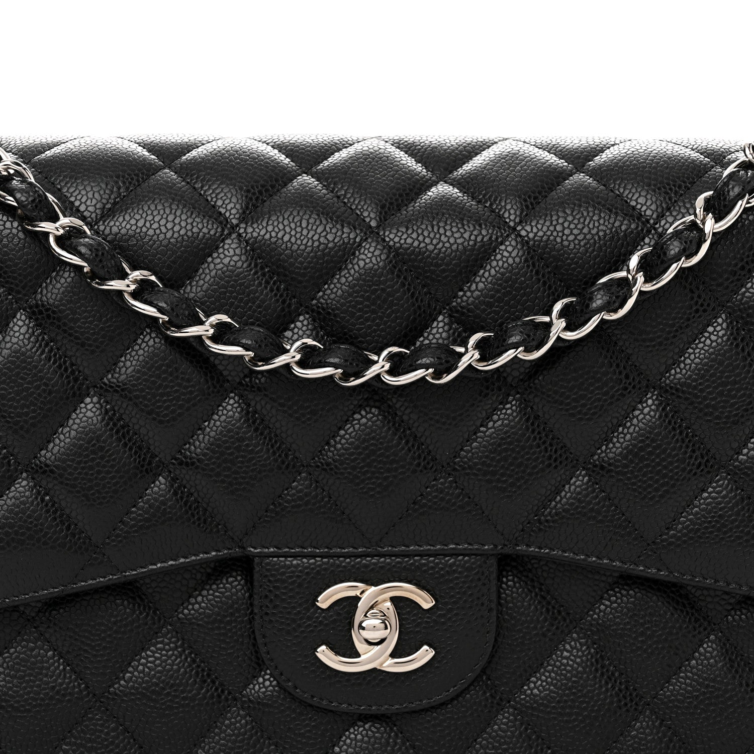 Chanel Caviar Quilted Jumbo Double Flap Black 8 of 11