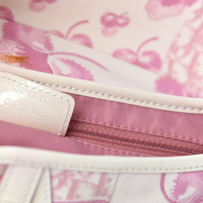 Christian Dior Monogram Floral Saddle Bag Pink 7 of 10