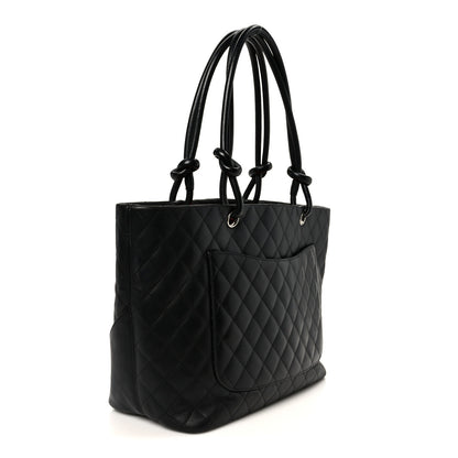 Chanel Calfskin Quilted Large Cambon Tote Black 3 of 10