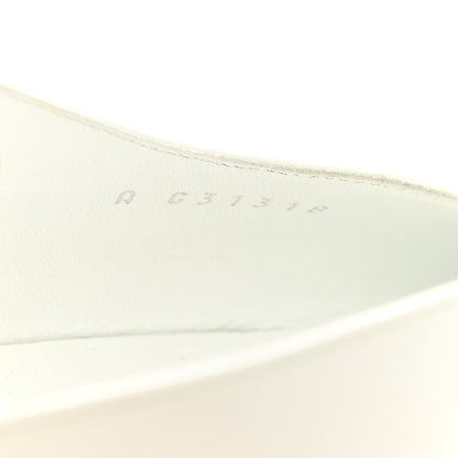 Chanel Patent Calfskin Cap Toe CC Slingback Pumps 38 White 8 of 8