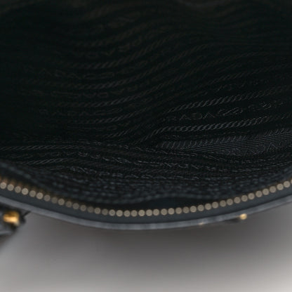 Prada Saffiano Small Galleria Double Zip Tote Black 6 of 13