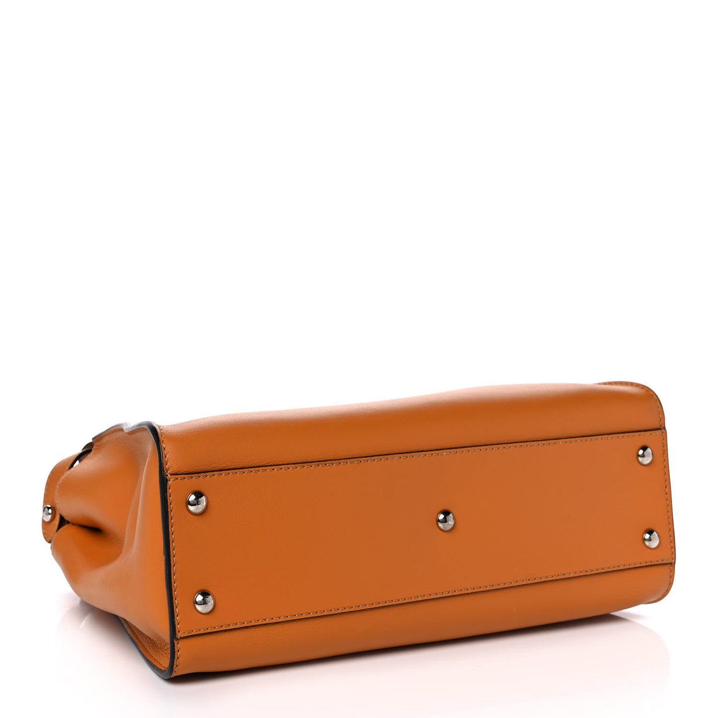 Vitello Seta Shiny Nappa Plexiglass Granite Medium Peekaboo Iconic Satchel Ginger Latte