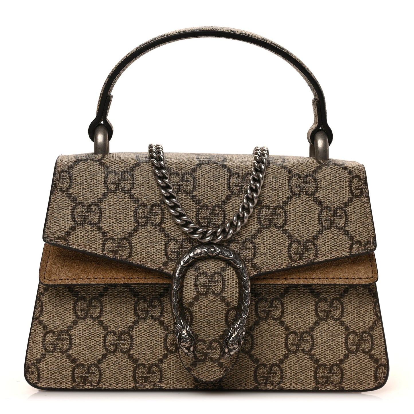 GG Supreme Monogram Mini Dionysus Top Handle Bag Taupe