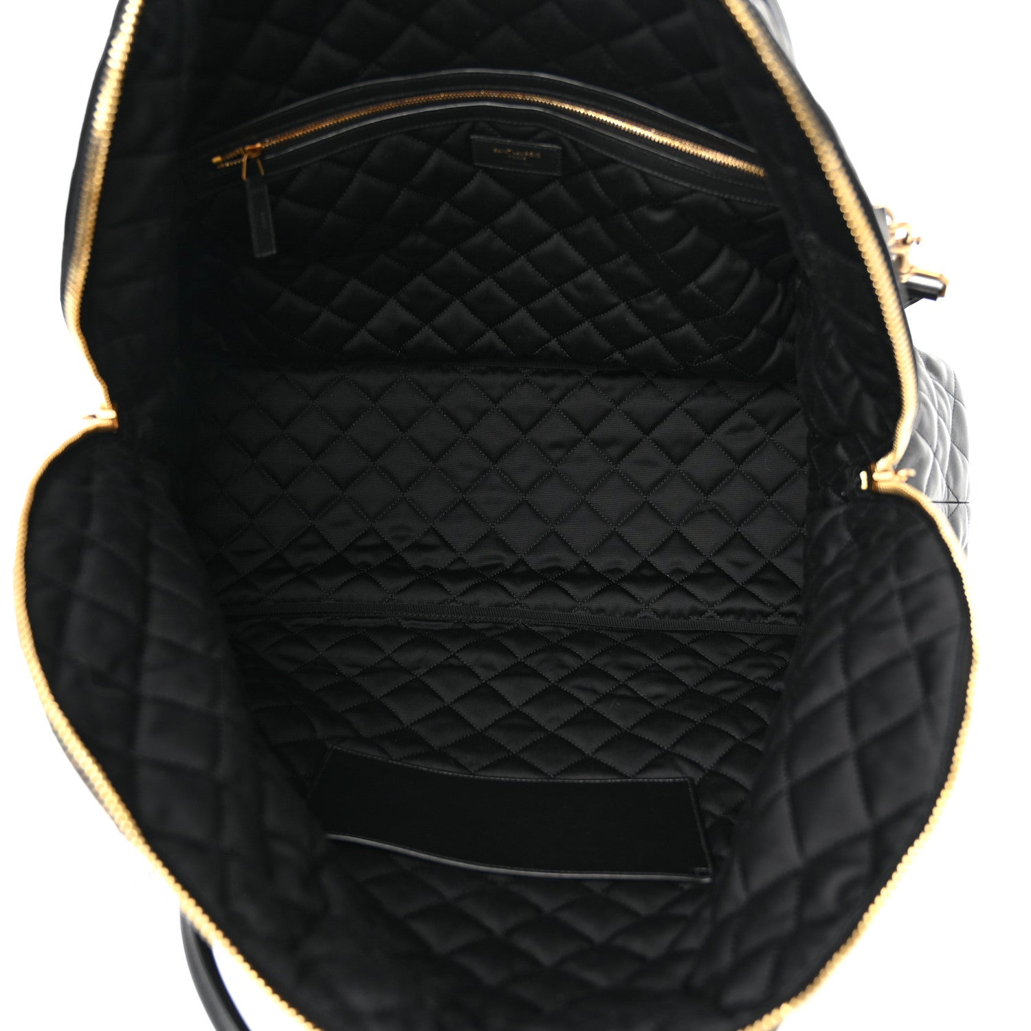 Saint Laurent Calfskin Quilted ES Giant Travel Bag Black 5 of 15