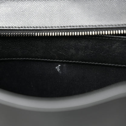 Saint Laurent Grain De Poudre Medium Uptown Tote Black 13 of 15