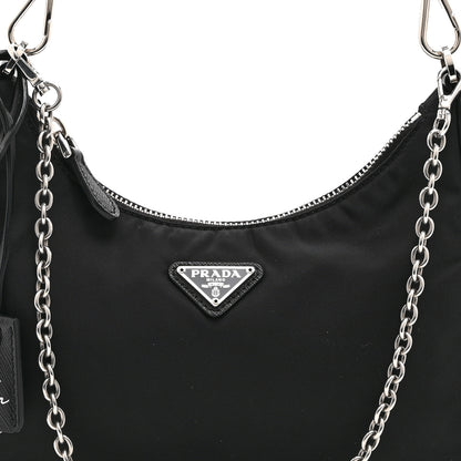 Prada Nylon Re-Edition 2005 Shoulder Bag Black 8 of 10