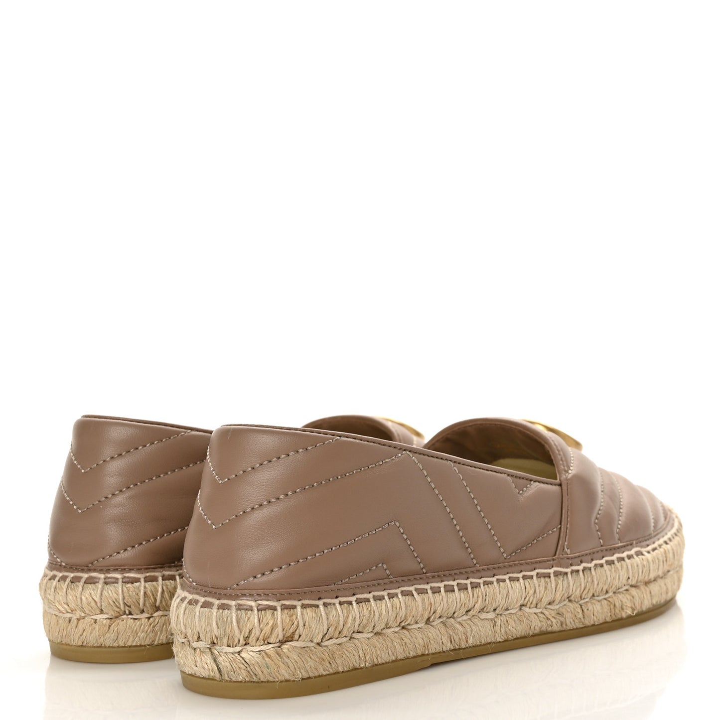 Nappa Matelasse GG Marmont Espadrilles 38 Porcelain Rose