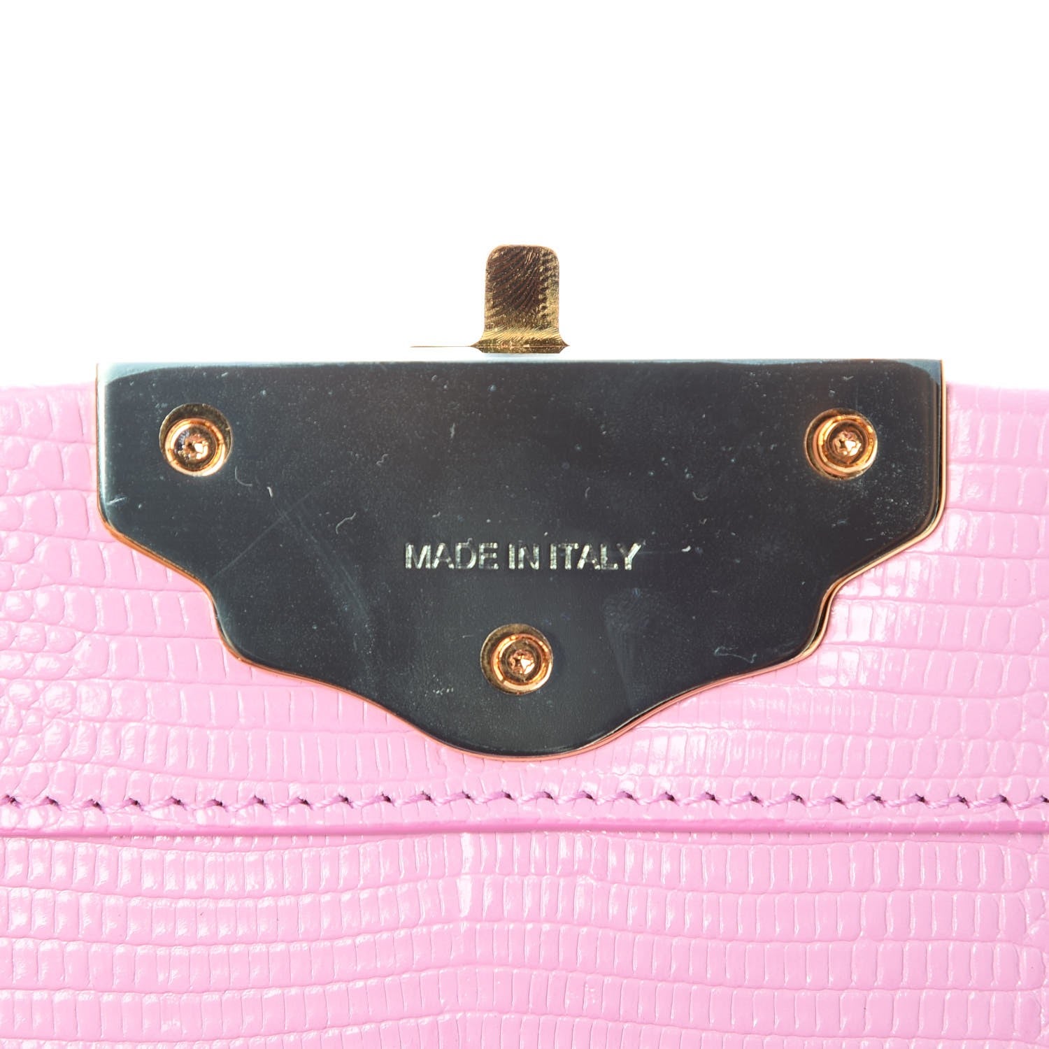 Dolce & Gabbana Lizard Mini Lucia Satchel Baby Pink 7 of 7